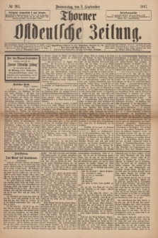 Thorner Ostdeutsche Zeitung. 1897, № 205 (2 September)