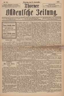 Thorner Ostdeutsche Zeitung. 1897, № 221 (21 September) + wkładka