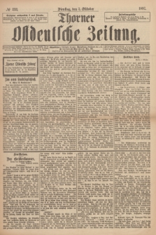 Thorner Ostdeutsche Zeitung. 1897, № 233 (5 Oktober) + dod.