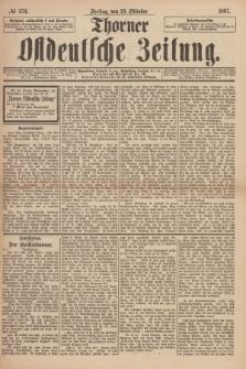Thorner Ostdeutsche Zeitung. 1897, № 254 (29 Oktober) + dod.