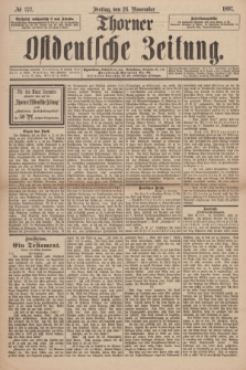 Thorner Ostdeutsche Zeitung. 1897, № 277 (26 November) + dod.
