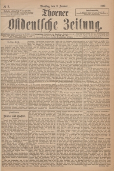 Thorner Ostdeutsche Zeitung. 1893, № 2 (3 Januar)