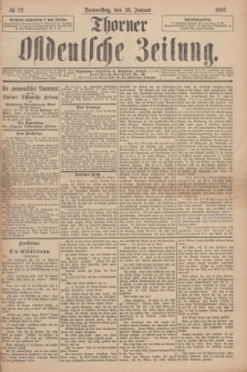 Thorner Ostdeutsche Zeitung. 1893, № 22 (26 Januar)