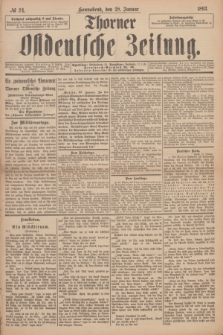 Thorner Ostdeutsche Zeitung. 1893, № 24 (28 Januar)