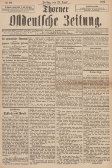 Thorner Ostdeutsche Zeitung. 1893, № 99 (28 April)
