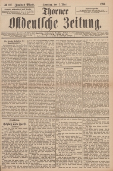 Thorner Ostdeutsche Zeitung. 1893, № 107 (7 Mai) - Zweites Blatt