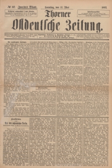 Thorner Ostdeutsche Zeitung. 1893, № 112 (14 Mai) - Zweites Blatt