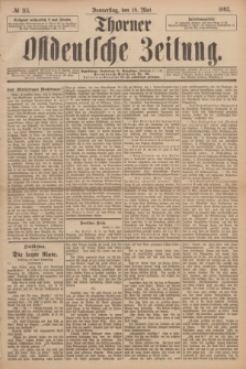 Thorner Ostdeutsche Zeitung. 1893, № 115 (18 Mai)
