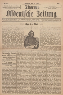 Thorner Ostdeutsche Zeitung. 1893, № 119 (24 Mai)