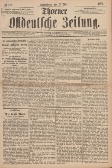 Thorner Ostdeutsche Zeitung. 1893, № 122 (27 Mai)