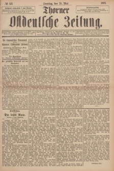 Thorner Ostdeutsche Zeitung. 1893, № 123 (28 Mai) + dod.