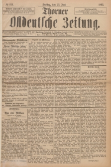 Thorner Ostdeutsche Zeitung. 1893, № 145 (23 Juni)