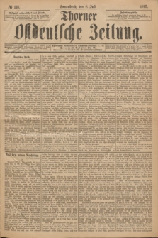 Thorner Ostdeutsche Zeitung. 1893, № 158 (8 Juli)