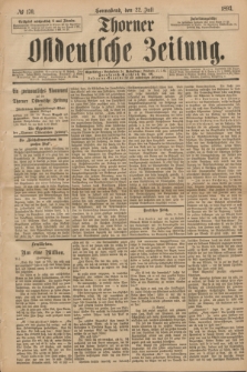Thorner Ostdeutsche Zeitung. 1893, № 170 (22 Juli)