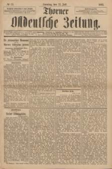 Thorner Ostdeutsche Zeitung. 1893, № 171 (23 Juli) + dod.