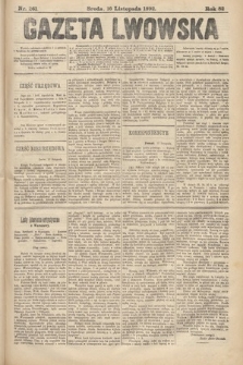 Gazeta Lwowska. 1892, nr 261