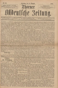 Thorner Ostdeutsche Zeitung. 1893, № 189 (13 August) + dod.