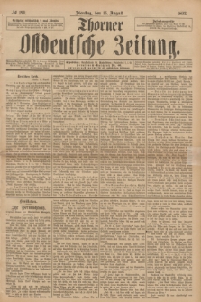 Thorner Ostdeutsche Zeitung. 1893, № 190 (15 August)
