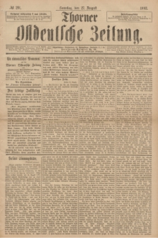 Thorner Ostdeutsche Zeitung. 1893, № 201 (27 August)