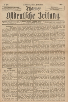 Thorner Ostdeutsche Zeitung. 1893, № 206 (2 September)