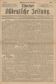 Thorner Ostdeutsche Zeitung. 1893, № 215 (13 September)