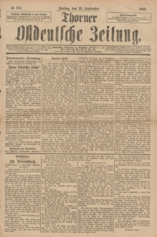 Thorner Ostdeutsche Zeitung. 1893, № 223 (22 September)