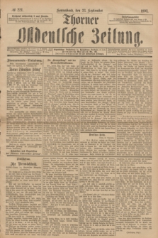 Thorner Ostdeutsche Zeitung. 1893, № 224 (23 September)