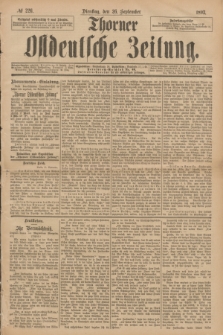 Thorner Ostdeutsche Zeitung. 1893, № 226 (26 September)