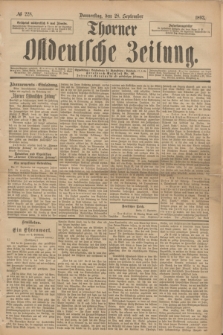 Thorner Ostdeutsche Zeitung. 1893, № 228 (28 September)