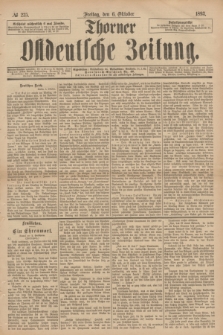 Thorner Ostdeutsche Zeitung. 1893, № 235 (6 Oktober)