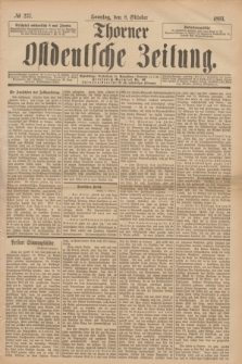 Thorner Ostdeutsche Zeitung. 1893, № 237 (8 Oktober) + dod.