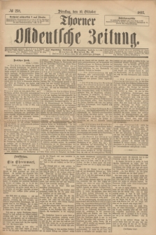 Thorner Ostdeutsche Zeitung. 1893, № 238 (10 Oktober)