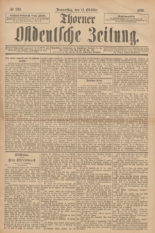 Thorner Ostdeutsche Zeitung. 1893, № 240 (12 Oktober)