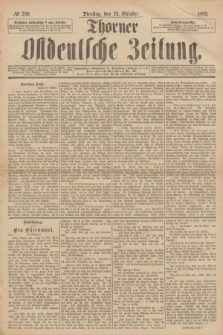 Thorner Ostdeutsche Zeitung. 1893, № 250 (24 Oktober)