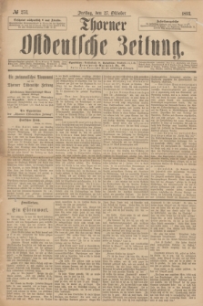 Thorner Ostdeutsche Zeitung. 1893, № 253 (27 Oktober)