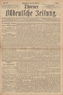 Thorner Ostdeutsche Zeitung. 1893, № 254 (28 Oktober)