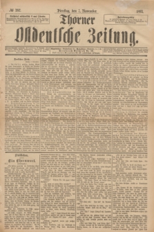 Thorner Ostdeutsche Zeitung. 1893, № 262 (7 November)