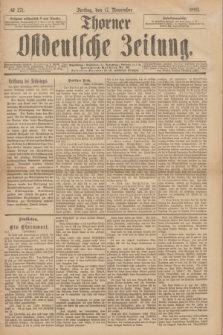 Thorner Ostdeutsche Zeitung. 1893, № 271 (17 November)