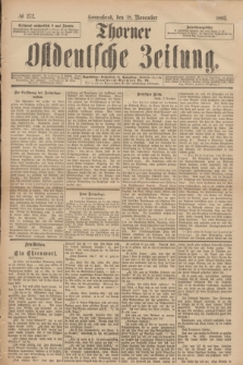 Thorner Ostdeutsche Zeitung. 1893, № 272 (18 November)