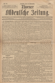 Thorner Ostdeutsche Zeitung. 1893, № 273 (19 November) + dod.
