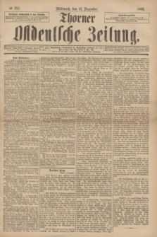 Thorner Ostdeutsche Zeitung. 1893, № 292 (13 Dezember) + dod.