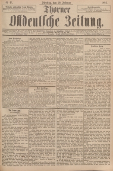 Thorner Ostdeutsche Zeitung. 1894, № 42 (20 Februar)