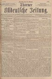 Thorner Ostdeutsche Zeitung. 1894, № 47 (25 Februar) + dod.