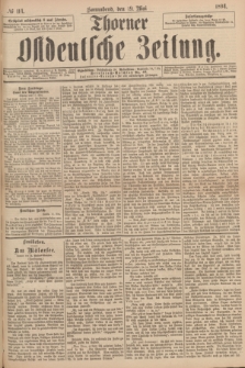 Thorner Ostdeutsche Zeitung. 1894, № 114 (19 Mai)