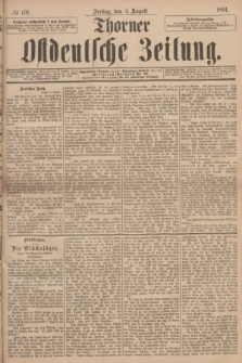 Thorner Ostdeutsche Zeitung. 1894, № 179 (3 August)