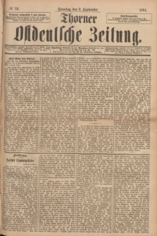 Thorner Ostdeutsche Zeitung. 1894, № 211 (9 September) + dod.