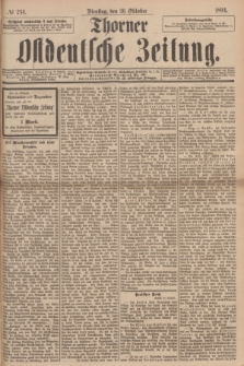 Thorner Ostdeutsche Zeitung. 1894, № 254 (30 Oktober)