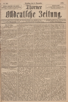Thorner Ostdeutsche Zeitung. 1894, № 295 (18 Dezember)