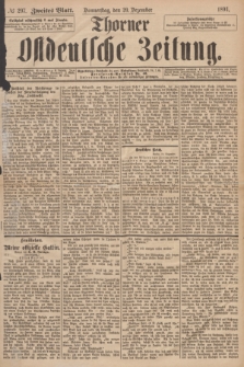 Thorner Ostdeutsche Zeitung. 1894, № 297 (20 Dezember) - Zweites Blatt