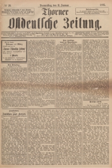 Thorner Ostdeutsche Zeitung. 1895, № 26 (31 Januar)